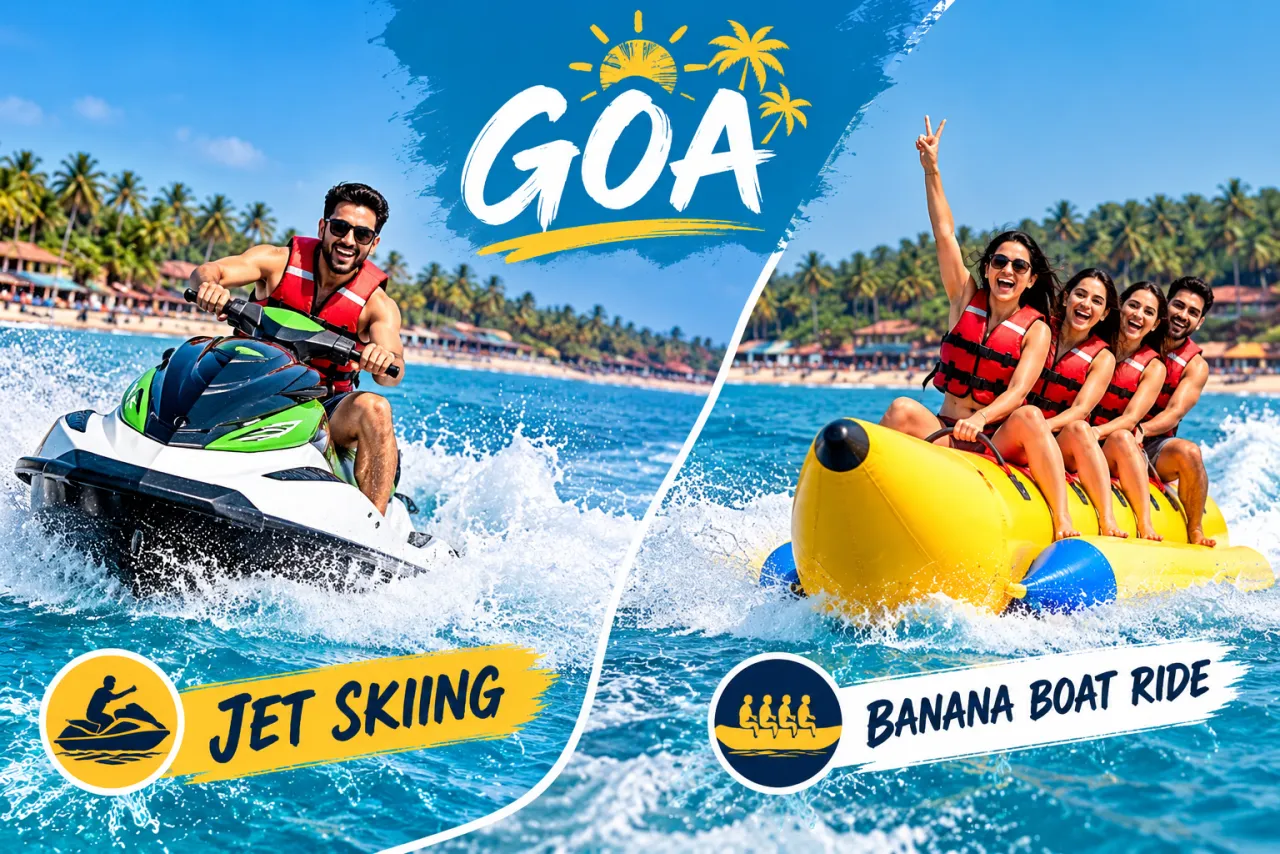 Goa Wave Riders: Jet Skiing, Banana Boat & Bumper Tube Rides
