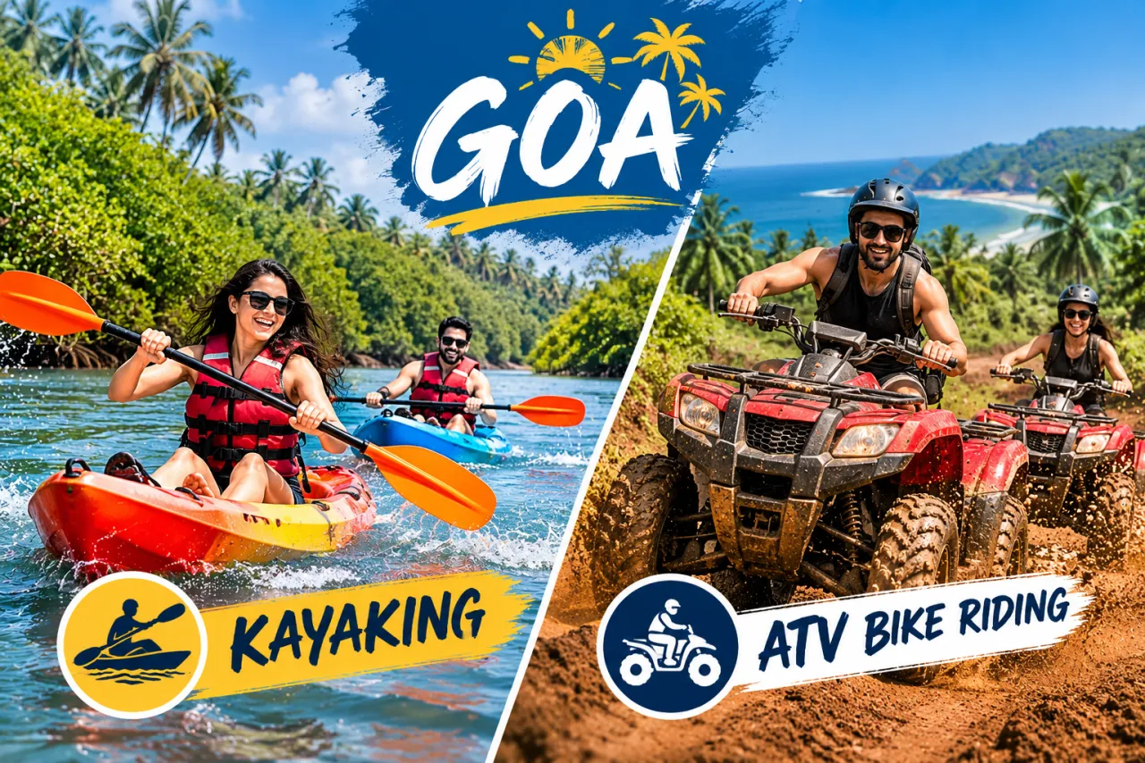 Goa Wild & Track: Backwater Mangrove Kayaking & ATV Quad Biking