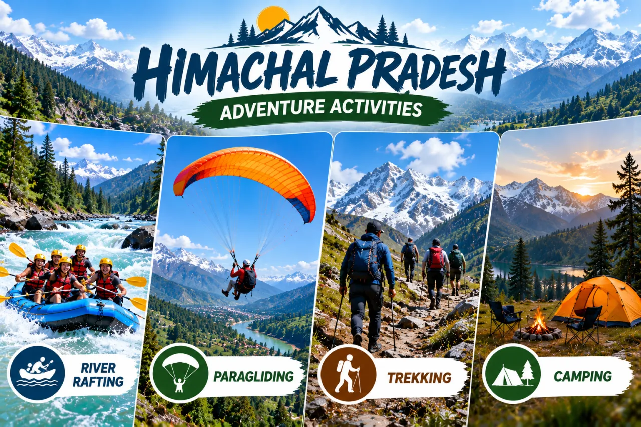Himachal Highland Thrills: Rafting, Paragliding, Trekking & Camping