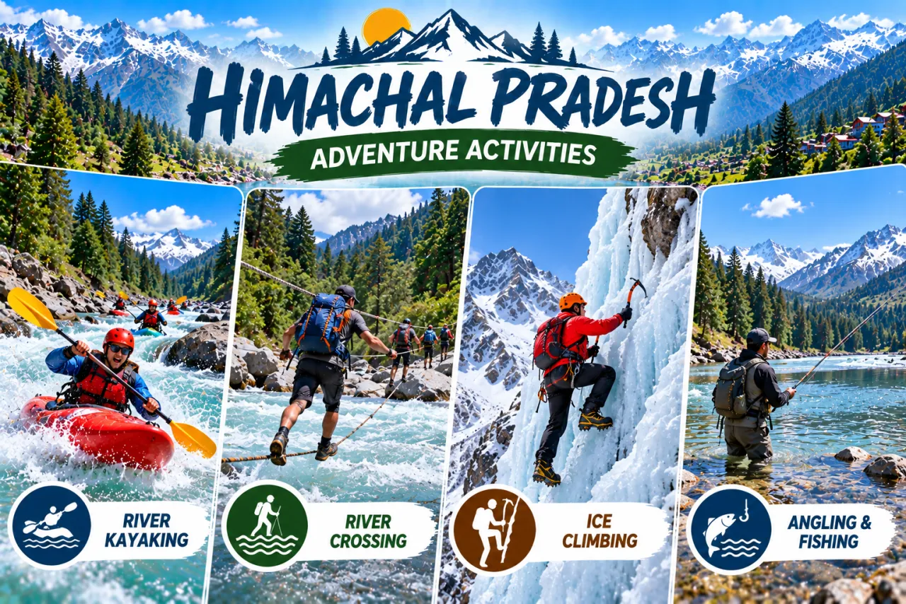 Himachal Alpine Water & Ice: Kayaking, Ice Climbing & Angling
