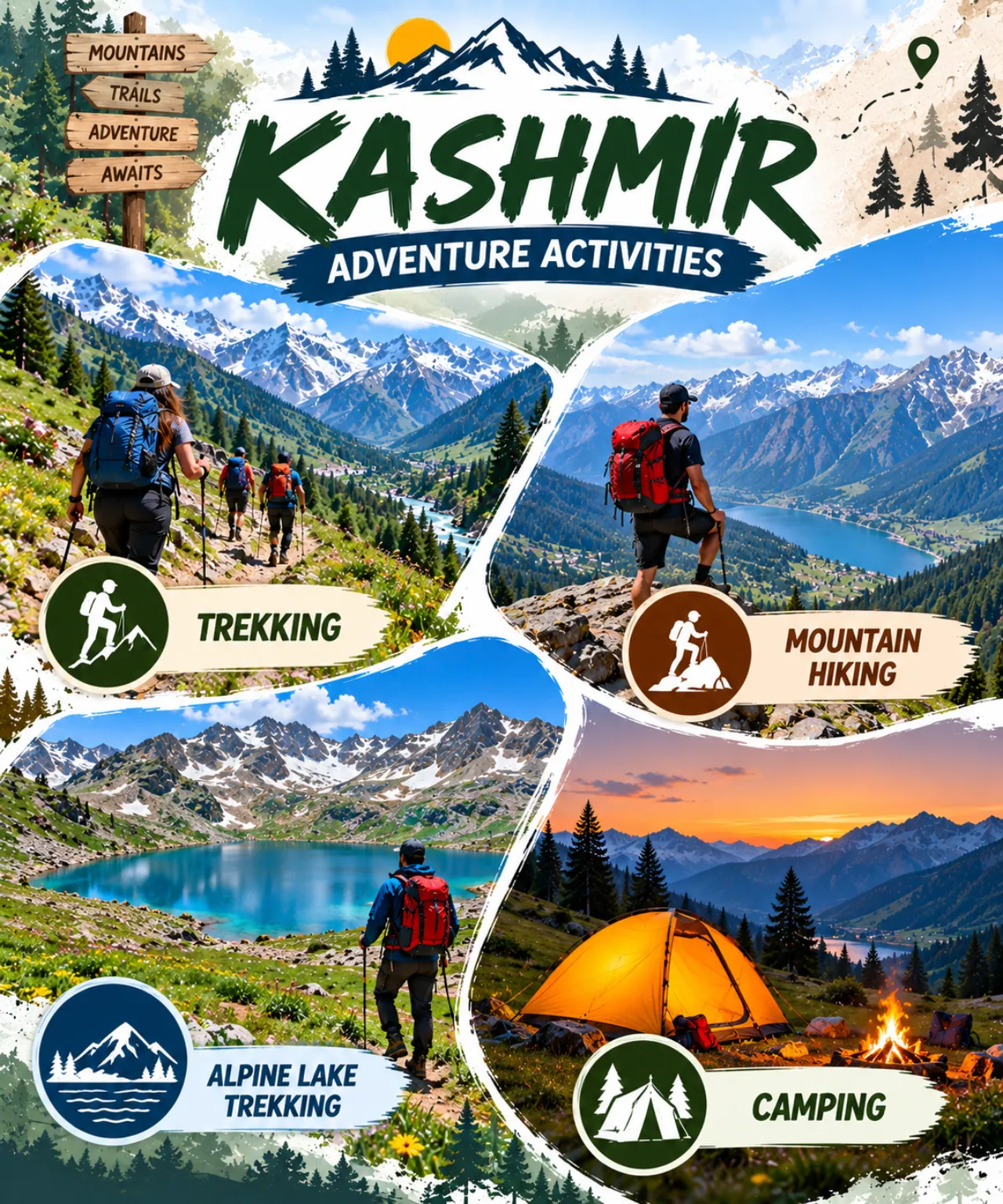 Great Lakes of Kashmir: Alpine Lake Trekking, Hiking & High Camping