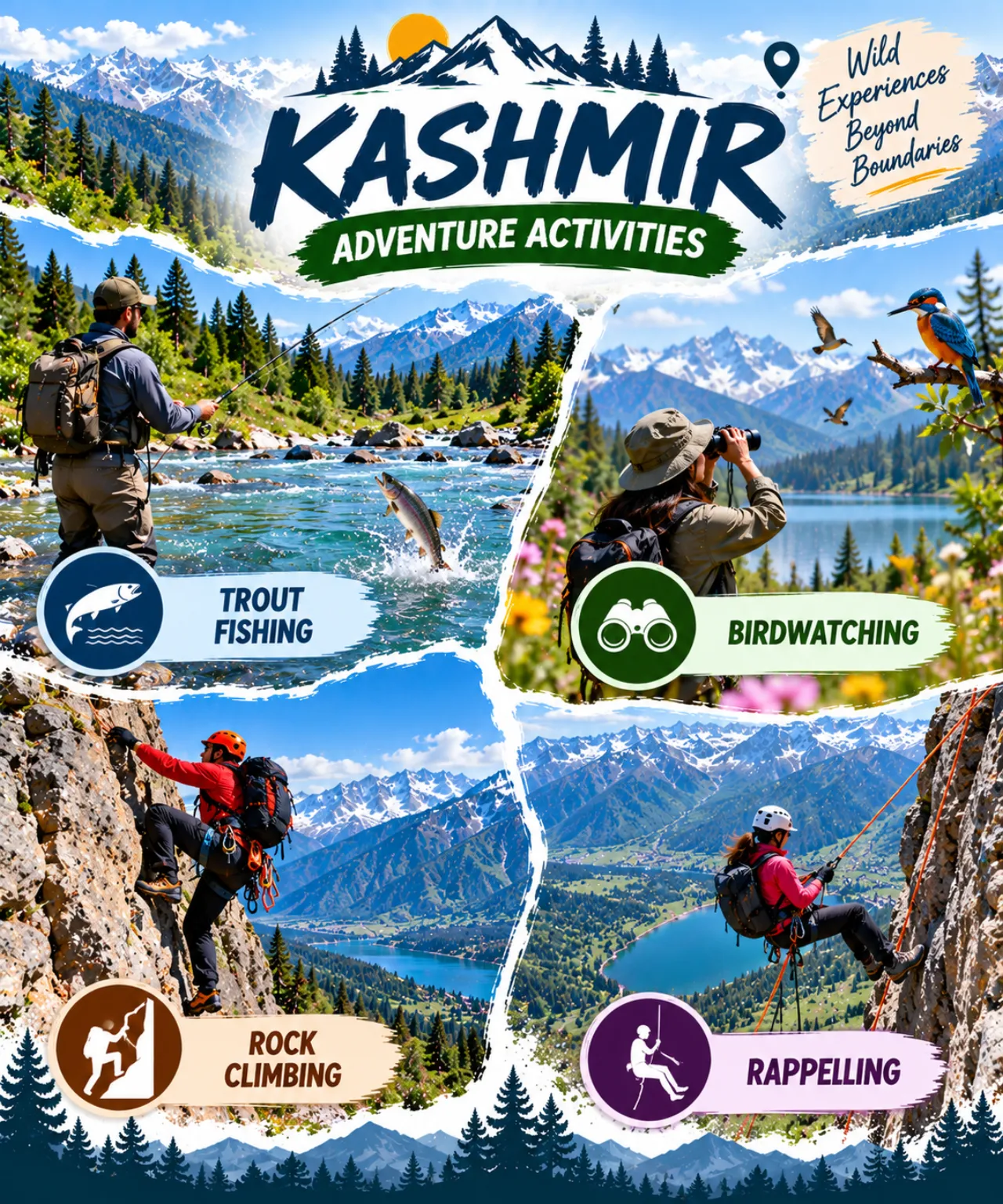 Kashmir Nature & Wilderness: Trout Angling, Birdwatching & Rock Climbing
