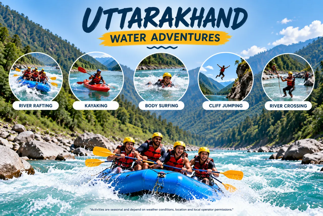 Ganges Rapids Master: White Water Rafting, Kayaking, Body Surfing & Cliff Jump